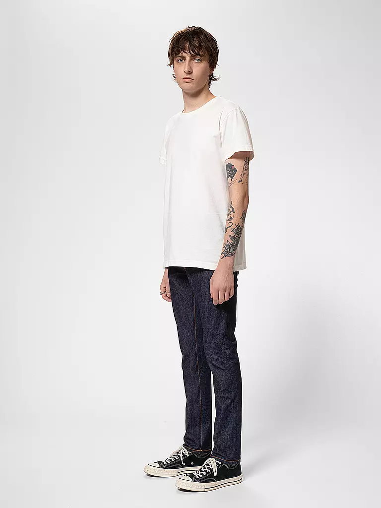 NUDIE JEANS Jeans Straight Fit GRIM TIM blau