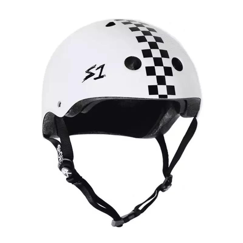 Casque S-ONE Mega Lifer White checkers