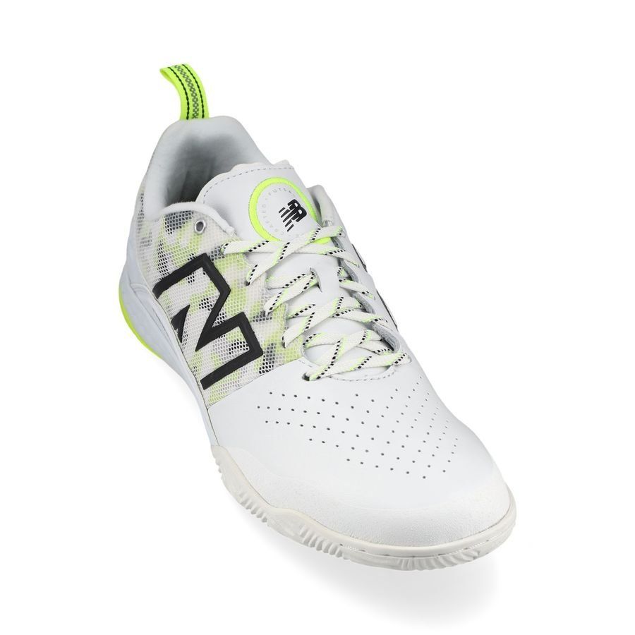 New Balance Audazo V6 Pro IN - Blanc/Jaune Fluo