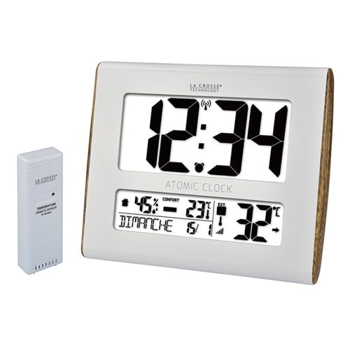Horloge murale blanche
