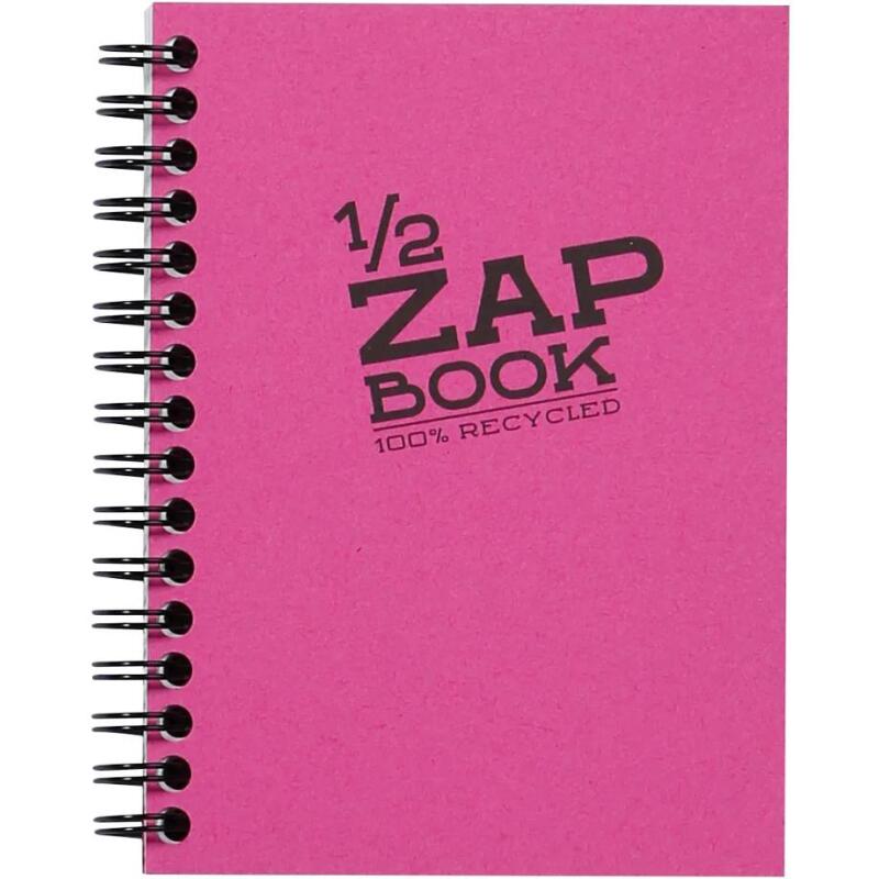 1/2 Zap Book carnet spiralé 80F A6 80g - Aléatoire