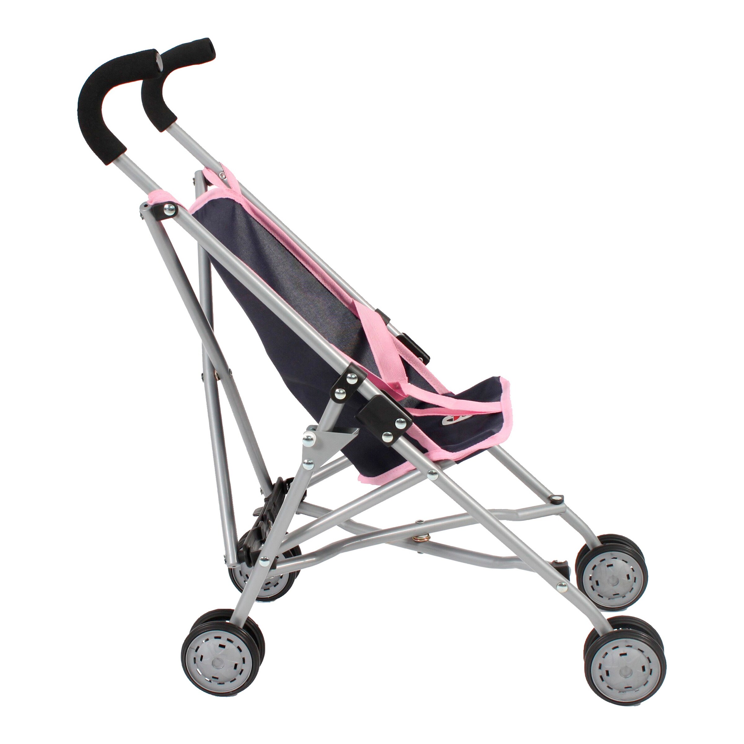 Bayer Chic Puppenbuggy Mini Roma Melange grau/rosa