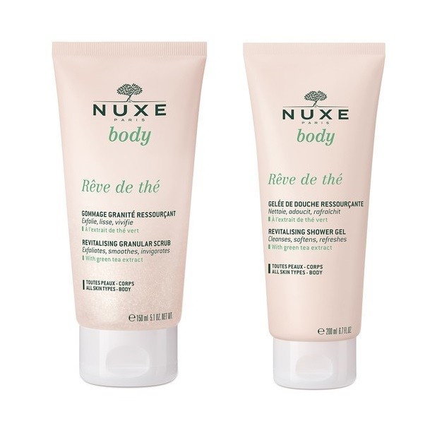 Nuxe - RÊVE DE THÉ Body Scrub150 ml + Nuxe - Body Rêve de Thé Revitalising Shower Gel 200 ml