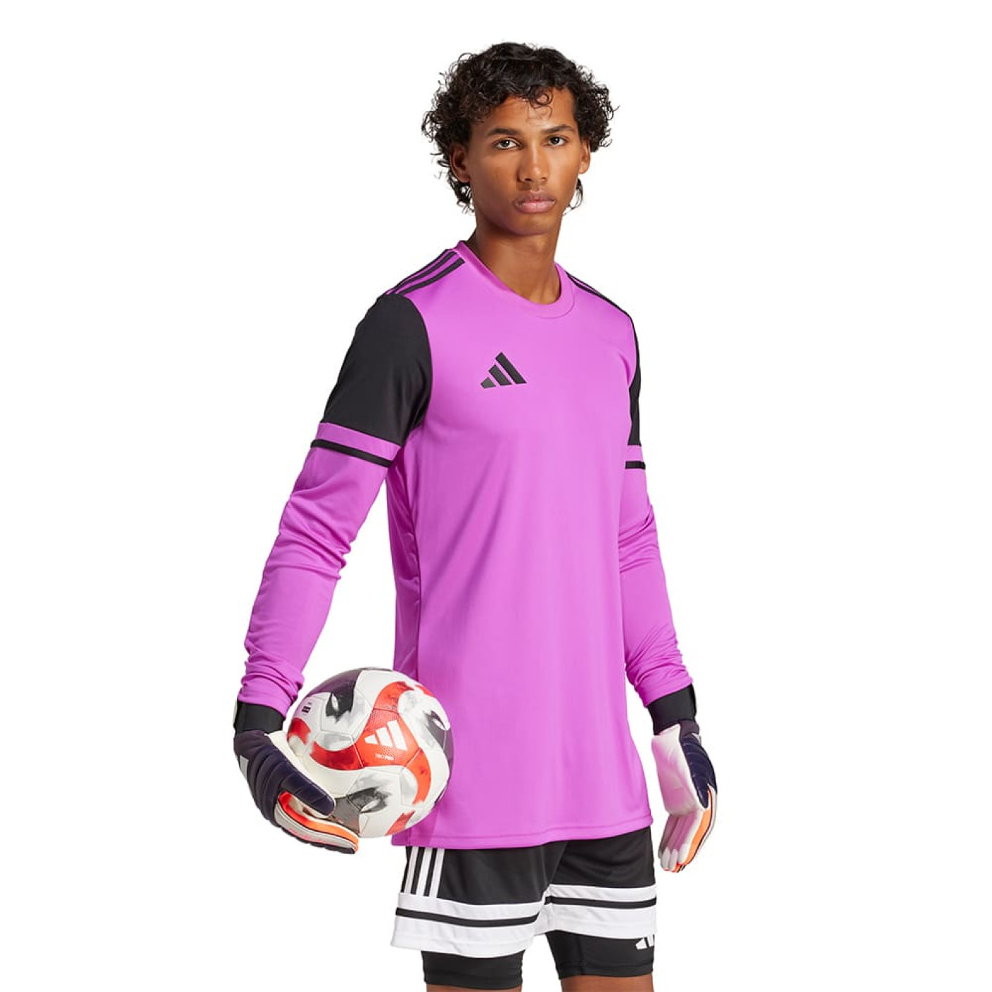 Adidas Squadra 25 Keepersshirt Lange Mouwen Paars Zwart