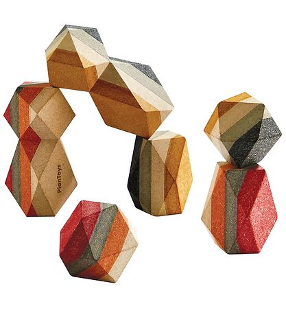 PlanToys Geometriske Sten - Natur