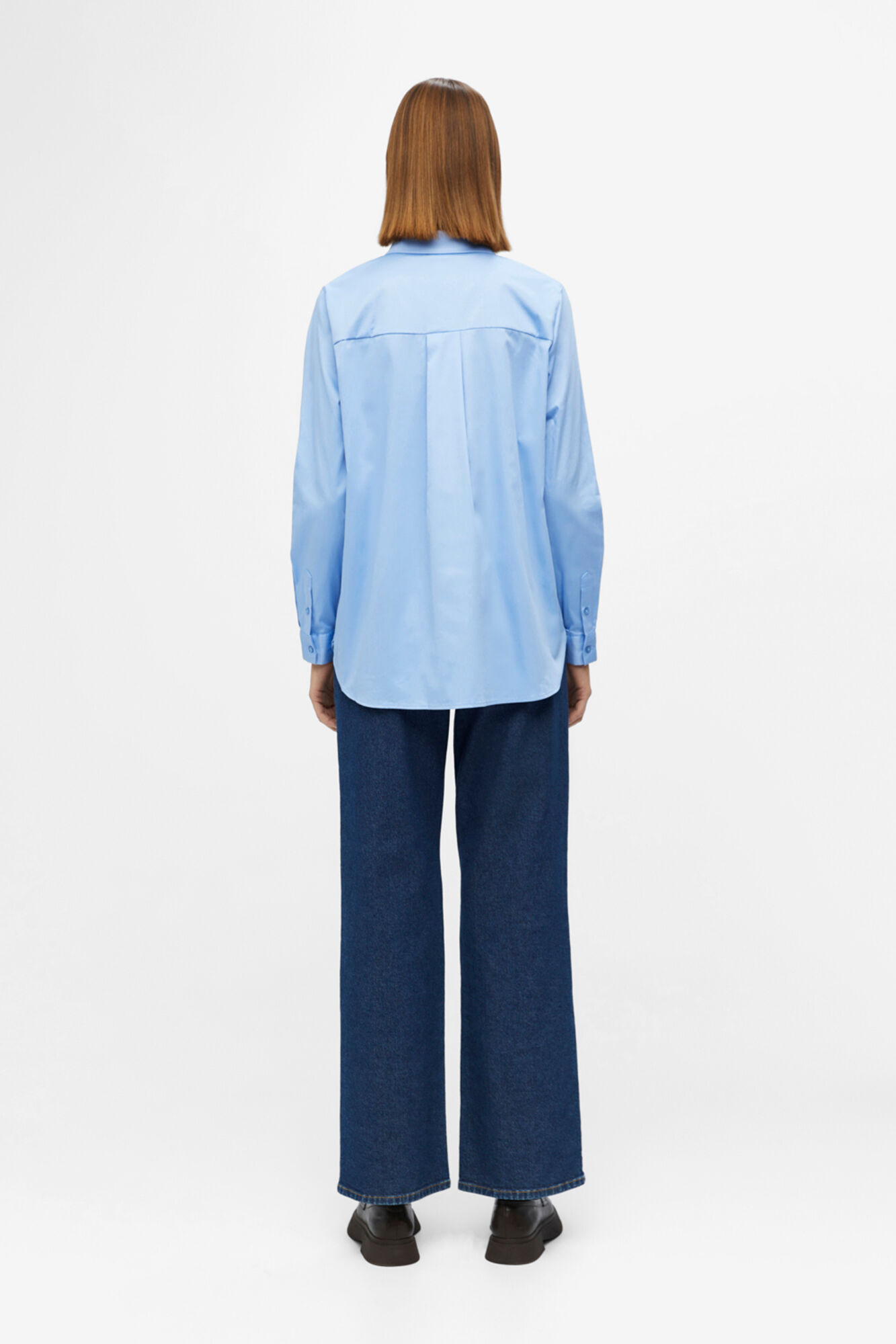 Camisa de popeline - Azul