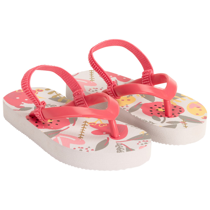 Tongs imprimé floral pour fille