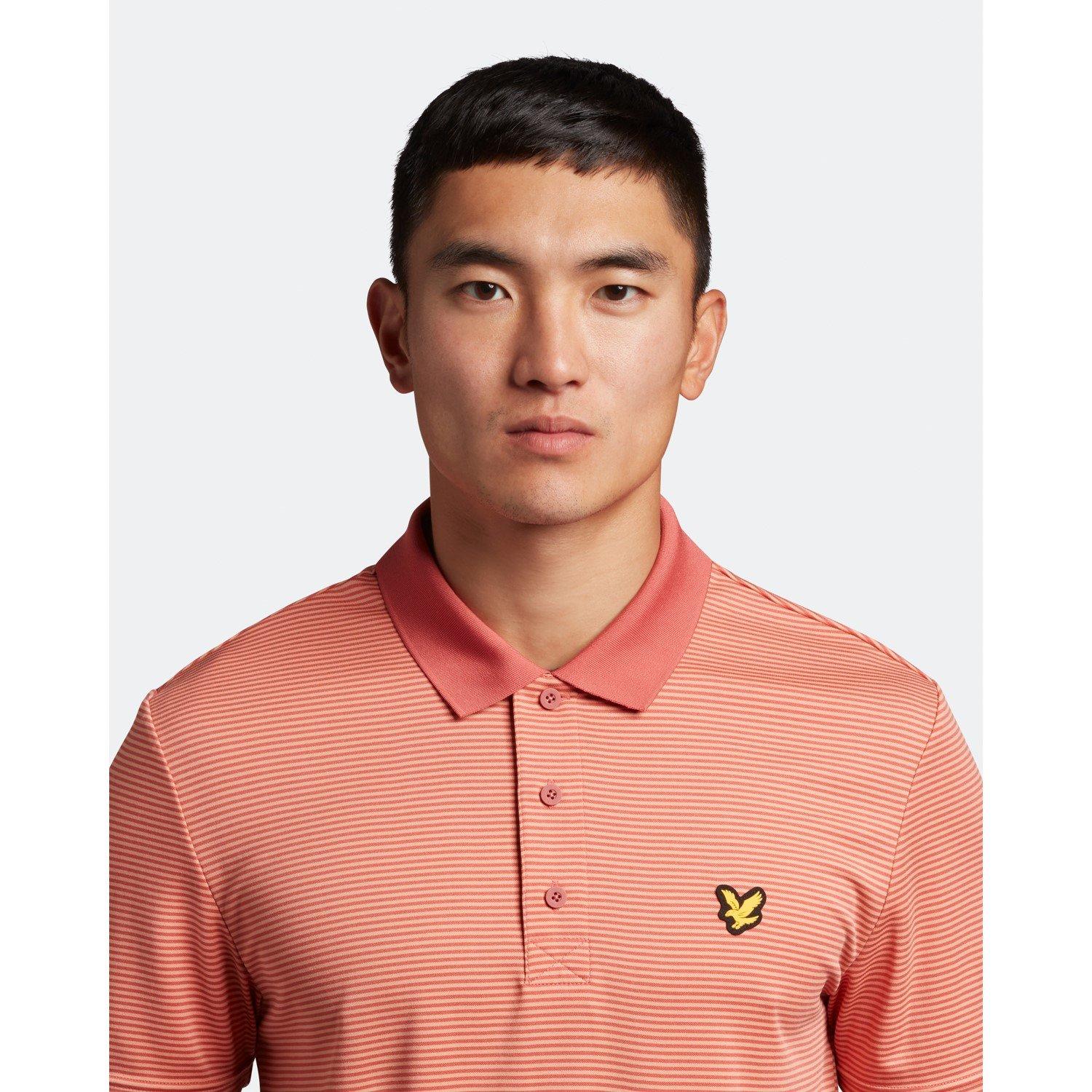 Lyle and Scott Golf Microstripe Polo Shirt