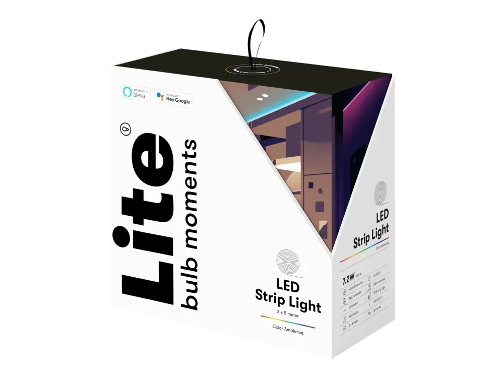 Lite Bulb Moments - Lysrem - LED - 7.2 W (tilsvarende 100 W) - klasse G - 5 m (pakke med 2)