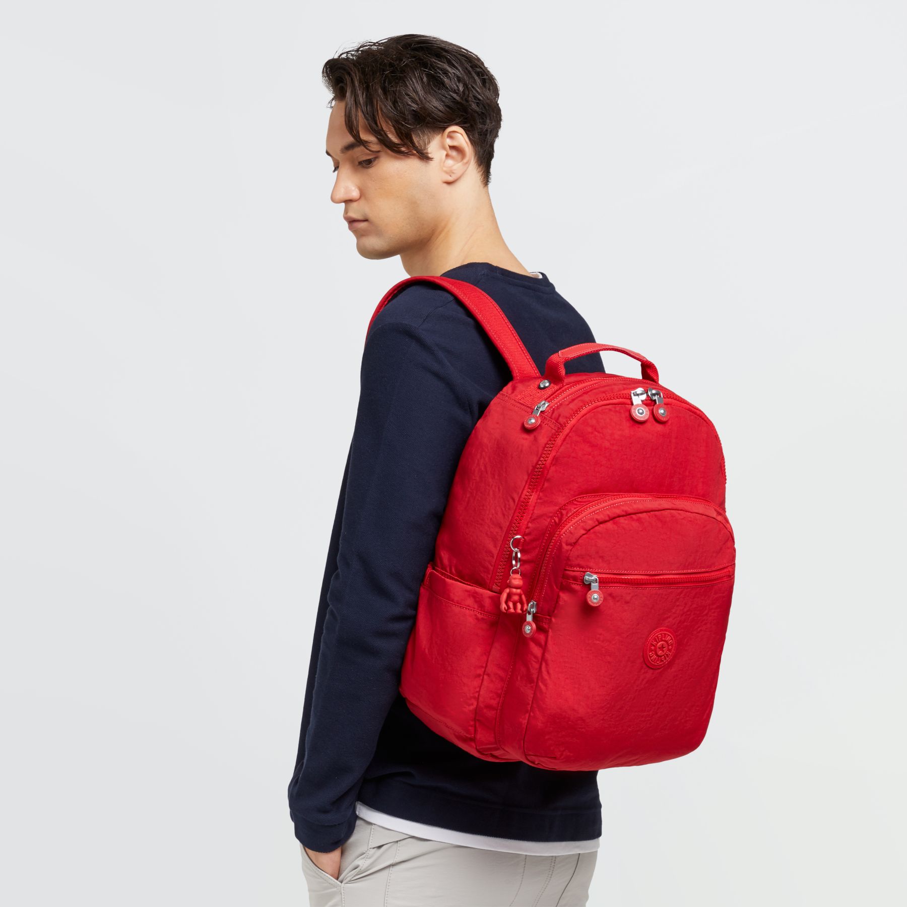 SEOUL Grand Sac à Dos Avec Protection Pour Ordinateur Portable - Red Rouge