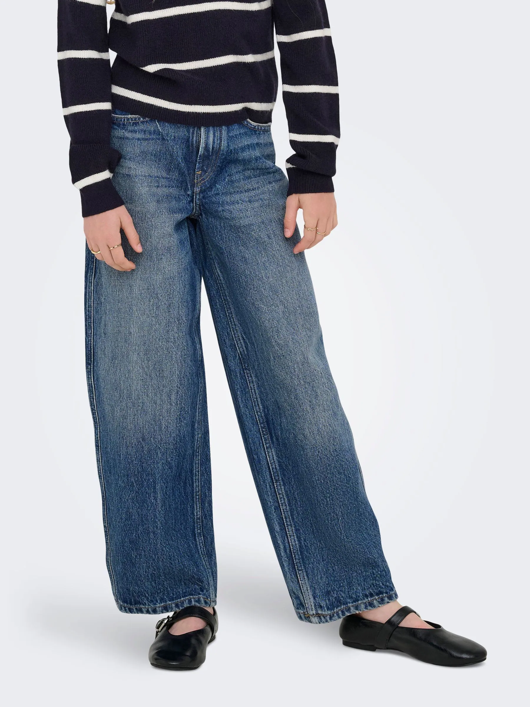 ONLY KIDS Blue Barrel Leg Jeans