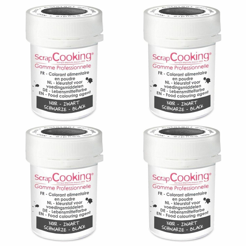Colorant alimentaire en poudre noir 20 g