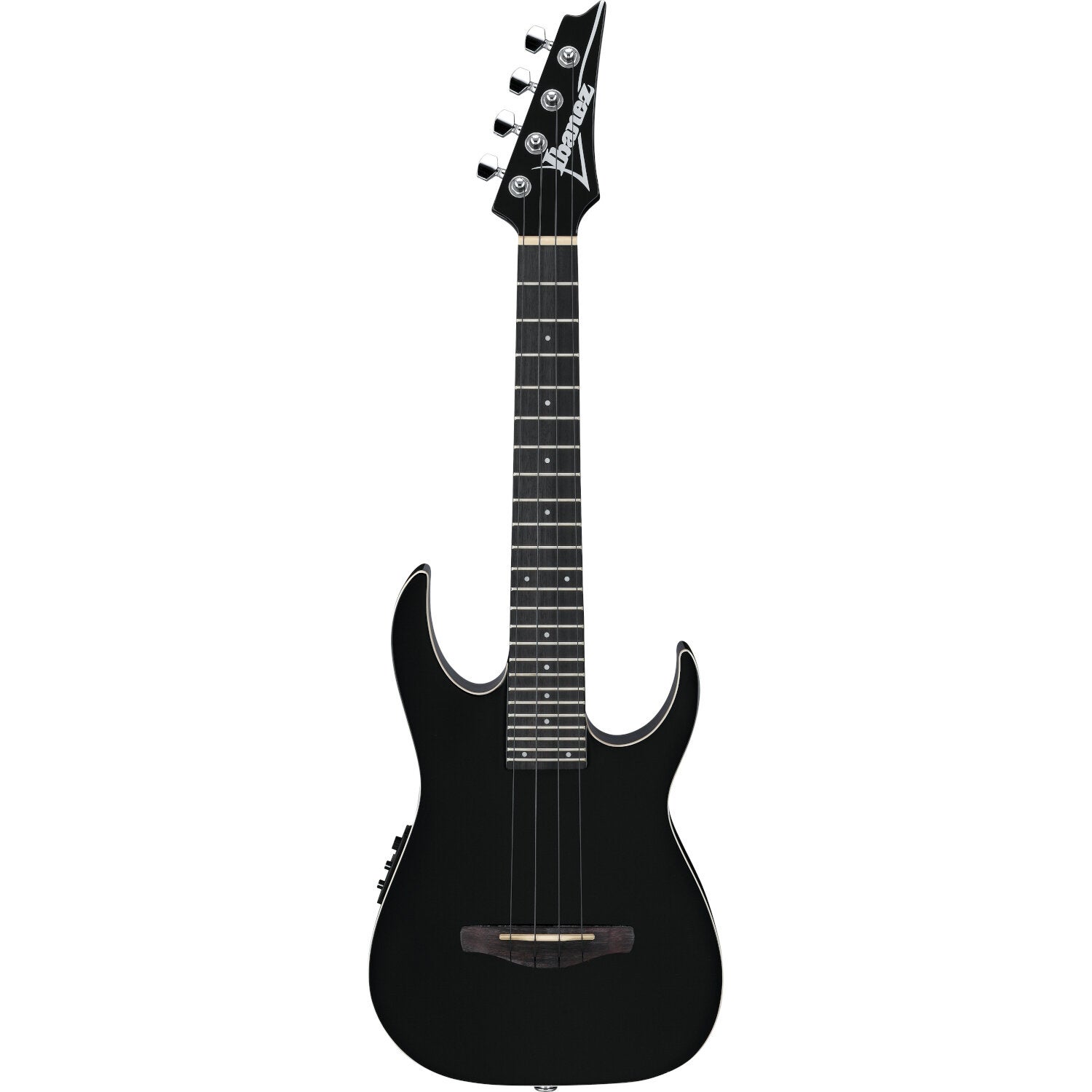 Ibanez URGT100 Black High Gloss elektrisch-akoestische tenor ukelele met gigbag