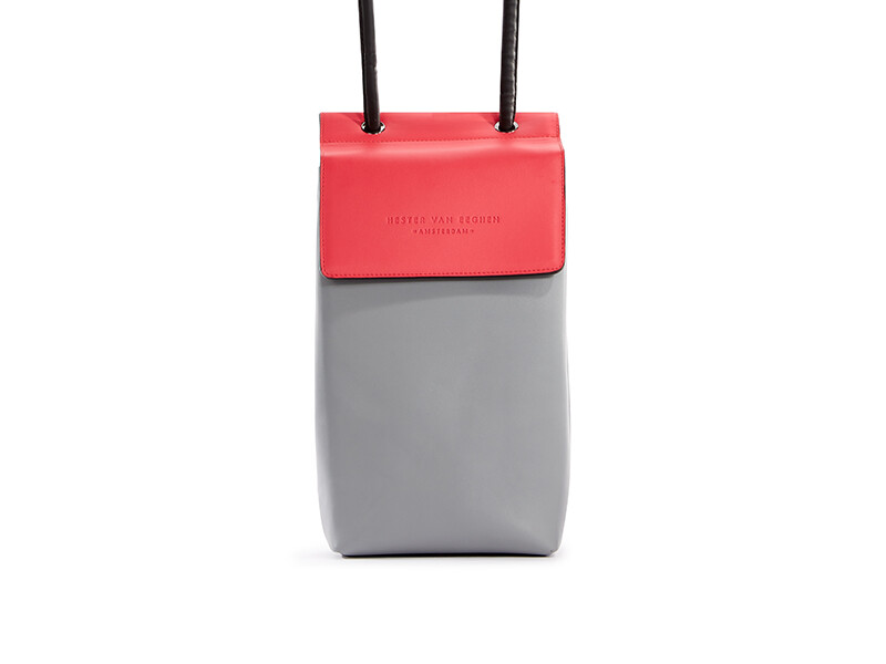 Postbox grey bright-pink