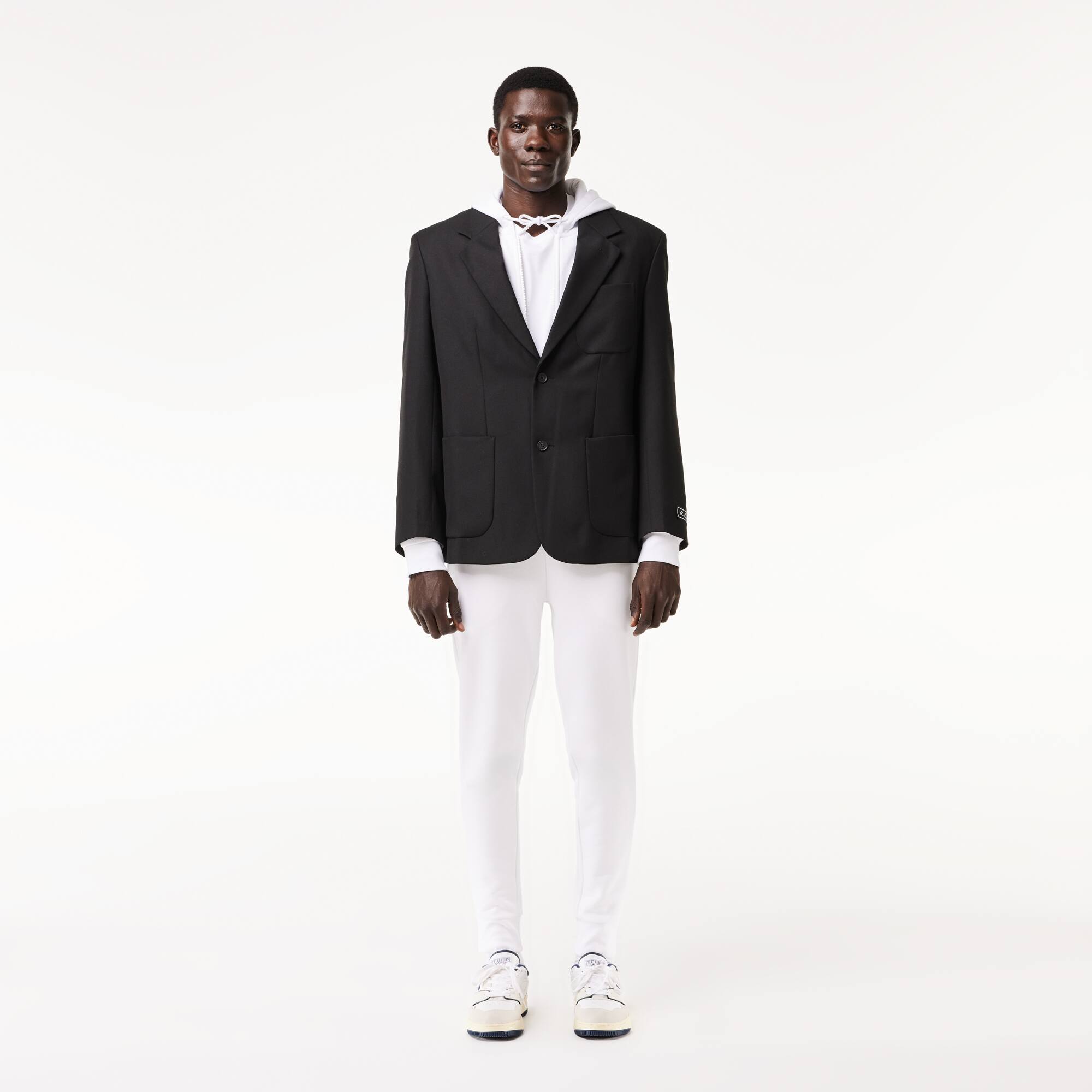 Pantalon de survêtement Jogger slim fit homme en molleton de coton biologique Pantalons de survêtement - Blanc - Lacoste - Homme