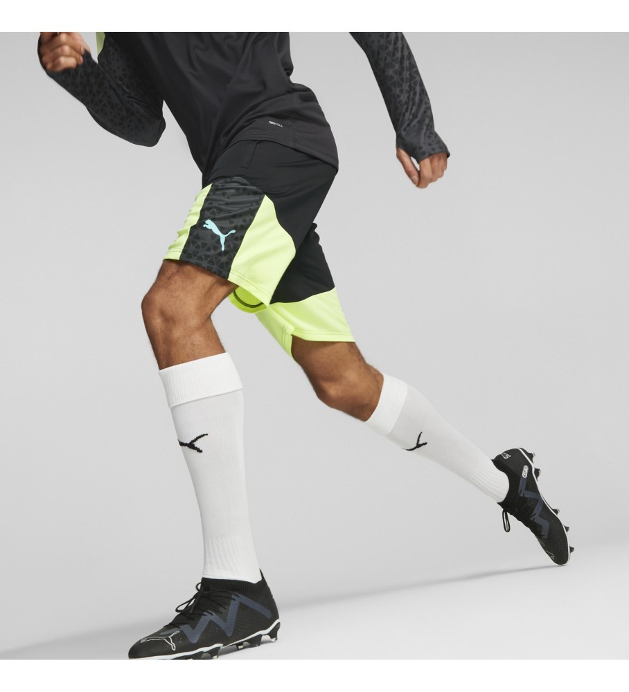Calção de treino Puma IndividualCUP preto e amarelo