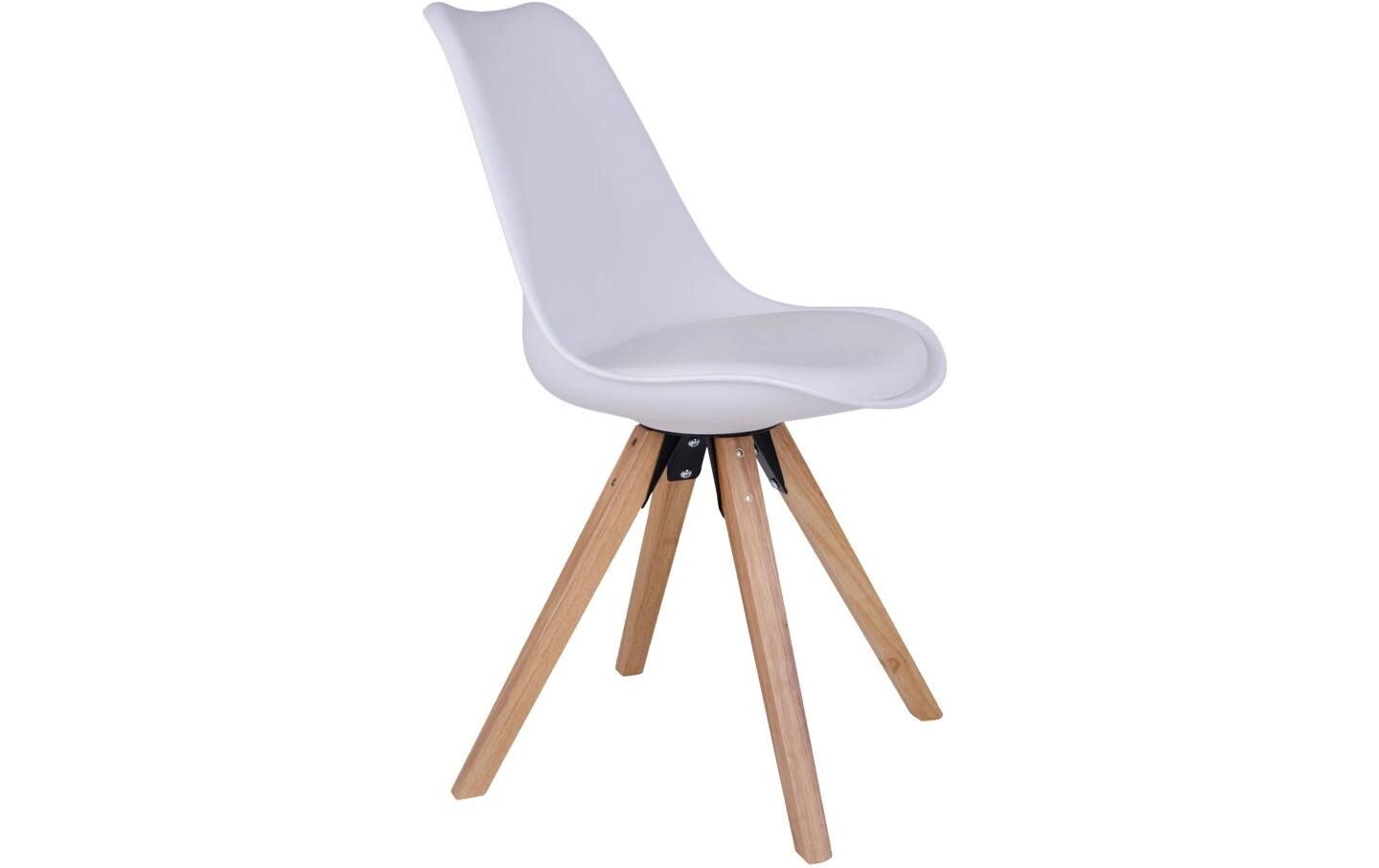 Stuhl Bergen 2 Stück, 86 x 55 cm, Braun/Weiss<br>Esszimmerstühle