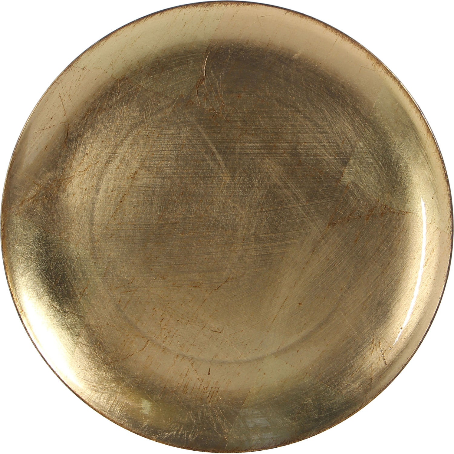 House of Seasons kerstdecoratiebord Mila D 33 cm goud
