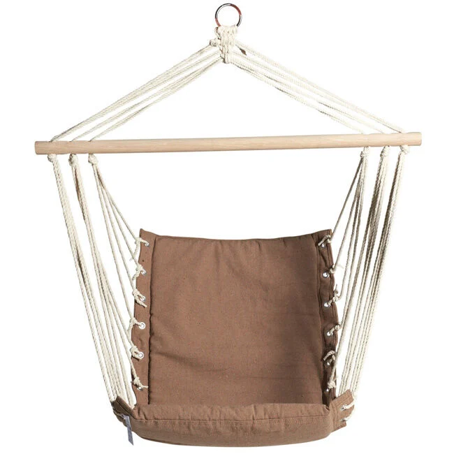 Hamac suspendu chaise Majorque 1 place taupe