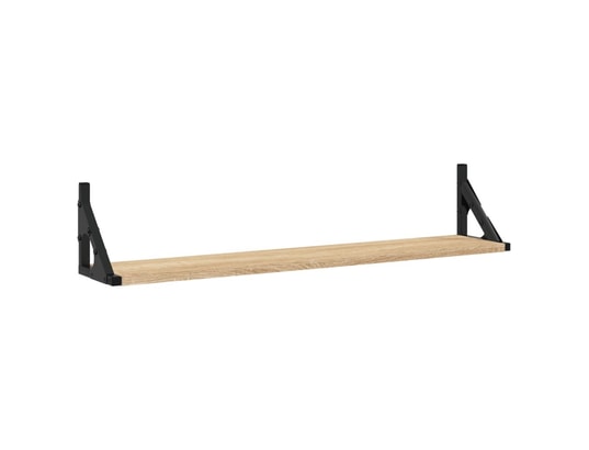 VIDAXL - Etagère murale étagères murales 2pcs chêne sonoma 80x15x15,5cm bois ingénie...
