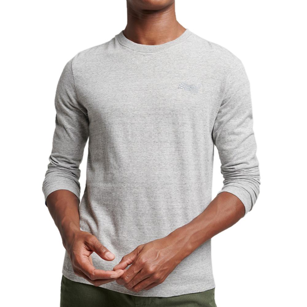 Superdry T-shirt Manches Longues Gris Homme Superdry M6010550A-02A