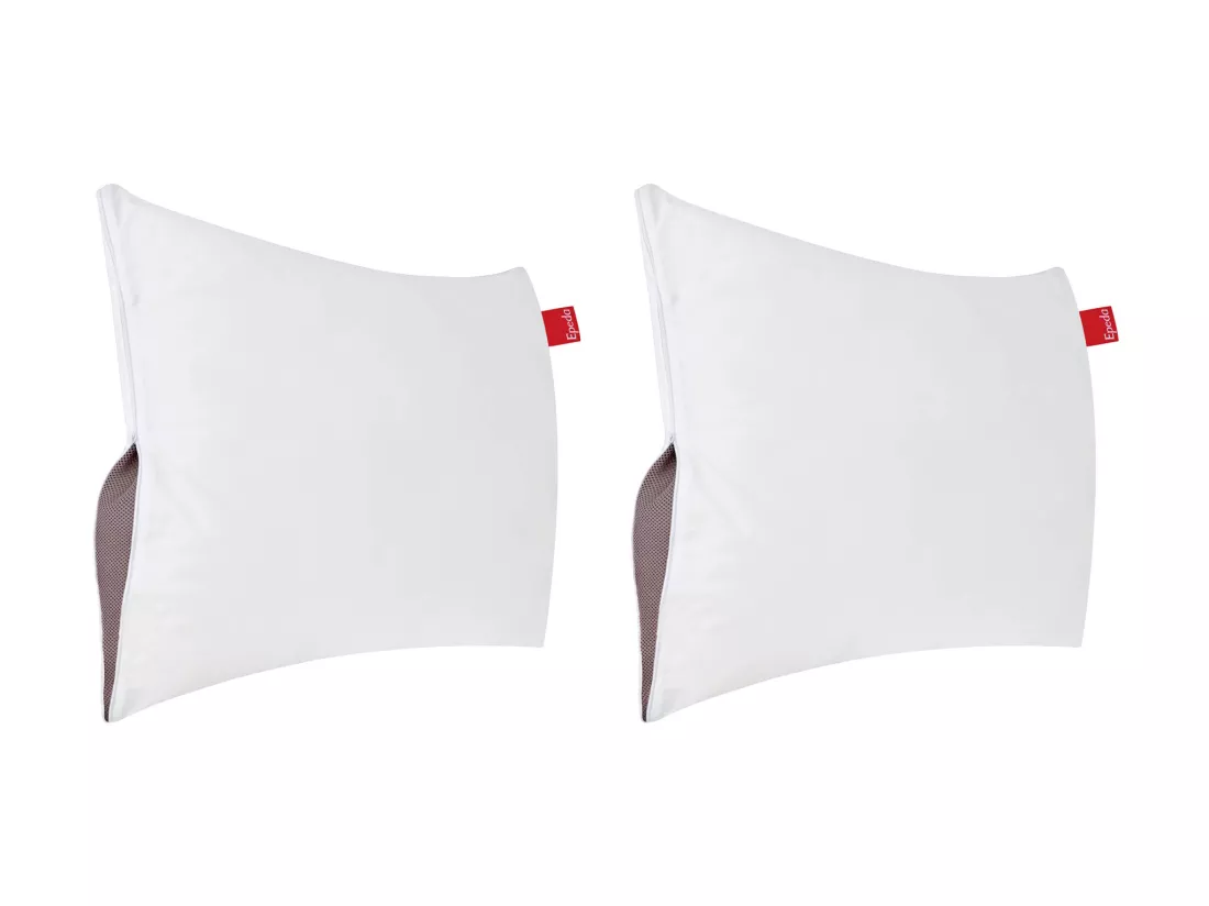 Lot de 2 oreillers Epeda Chrysalide confort ajustable 65x65