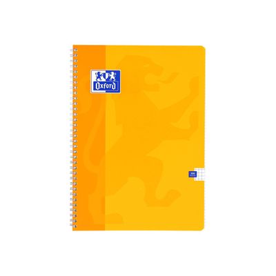 Oxford - Cahier à spirale A4 (21x29,7 cm) - 100 pages - petits carreaux (5x5 mm) - disponible dans différentes couleurs