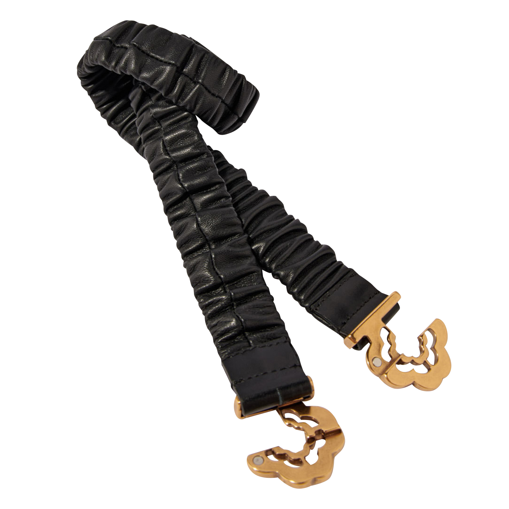 STRETCH CLOVER - Ceinture en cuir | Noir