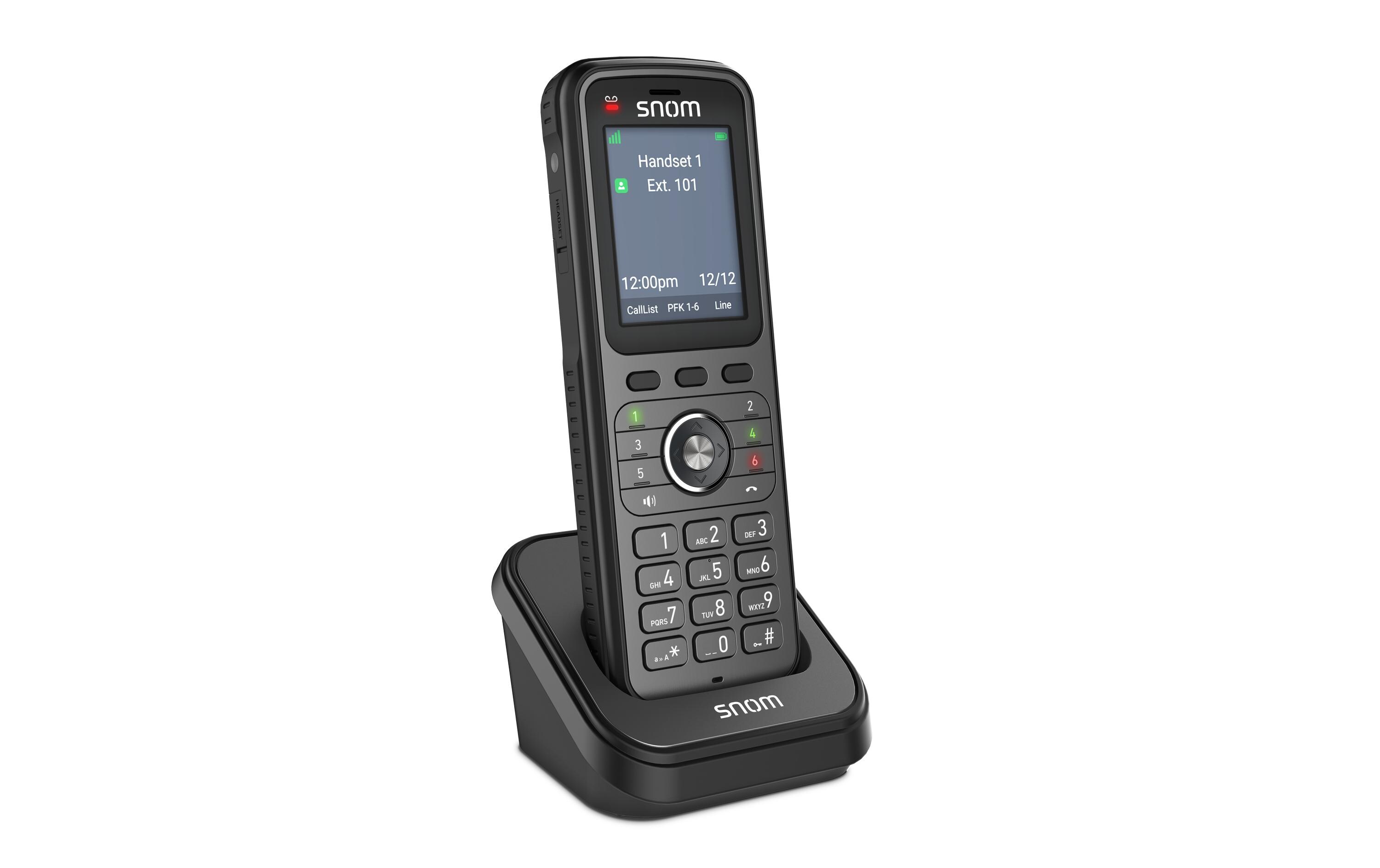 Mobilteil M56 mit Ladeschale<br>Snoms leistungsstarkes DECT-Mobilteil