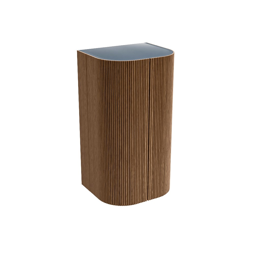 Mondiaz Kurve kolomkast met 2 deuren 45x37.5x80cm walnoot