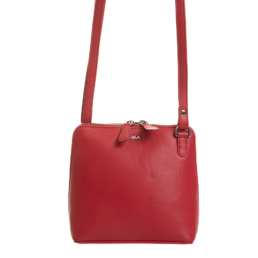 Zubehör - Tasche Umhängetasche Leder rot