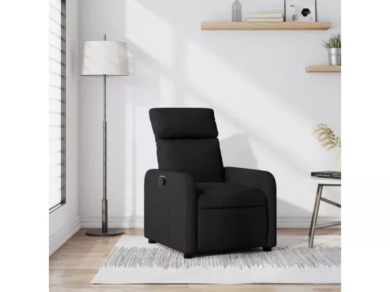 Fauteuil inclinable Noir Tissu