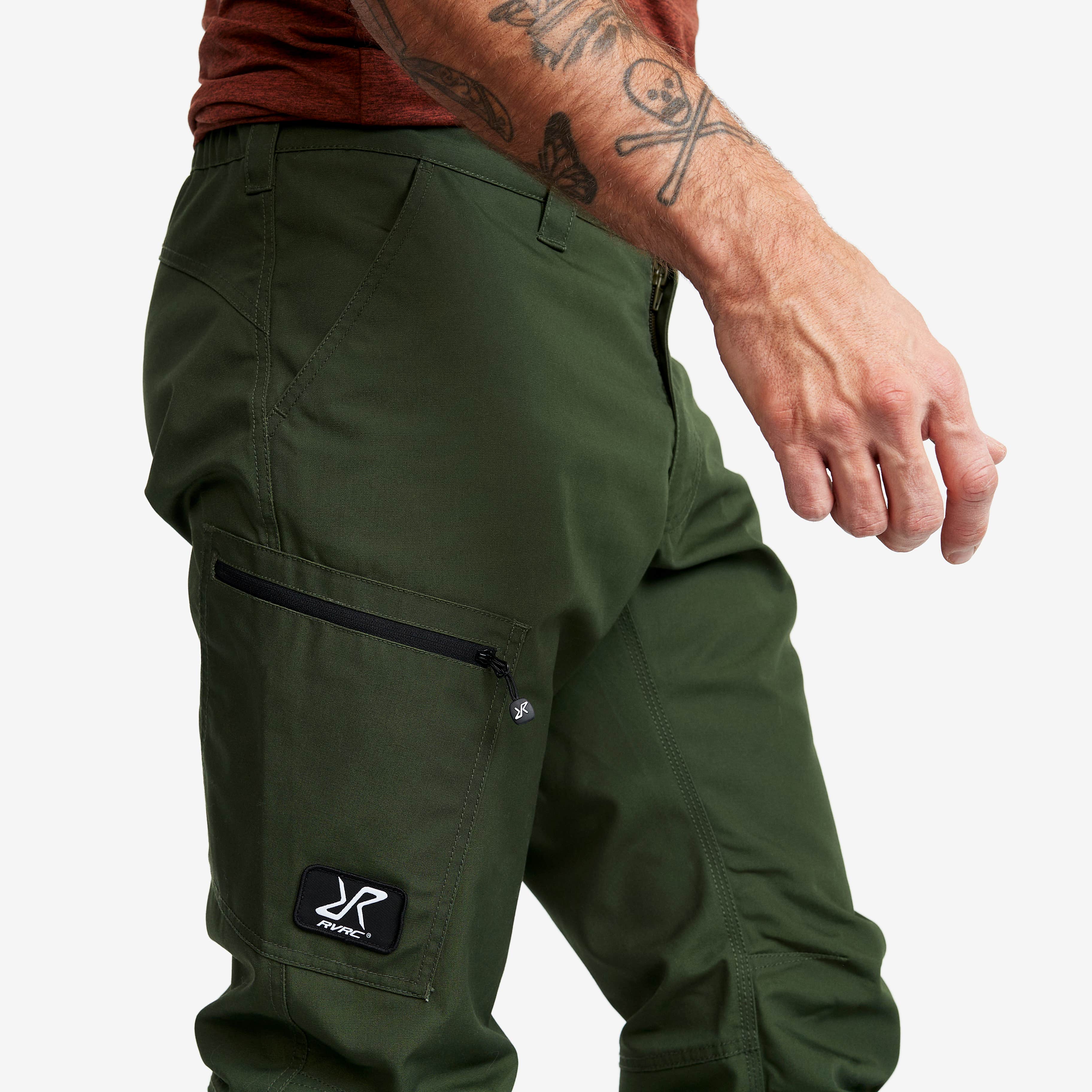 Outdoor Basic Pants Herre Forest Green