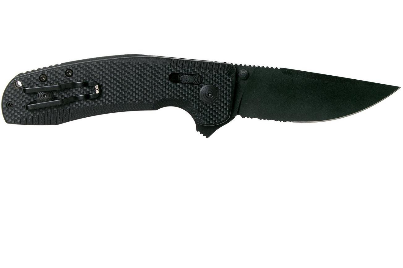 SOG SOG-TAC XR Blackout Serrated 12-38-03-57 zakmes
