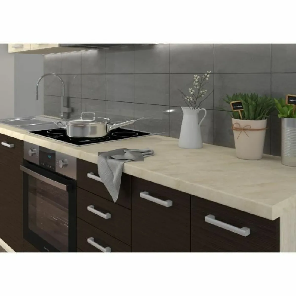 TBS CHAMONIX Plan de travail - Beige mat