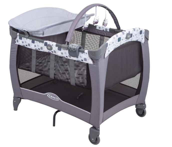 LIT DE VOYAGE PLIANT CONTOUR ELECTRA - PATCHWORK GREY - Gris