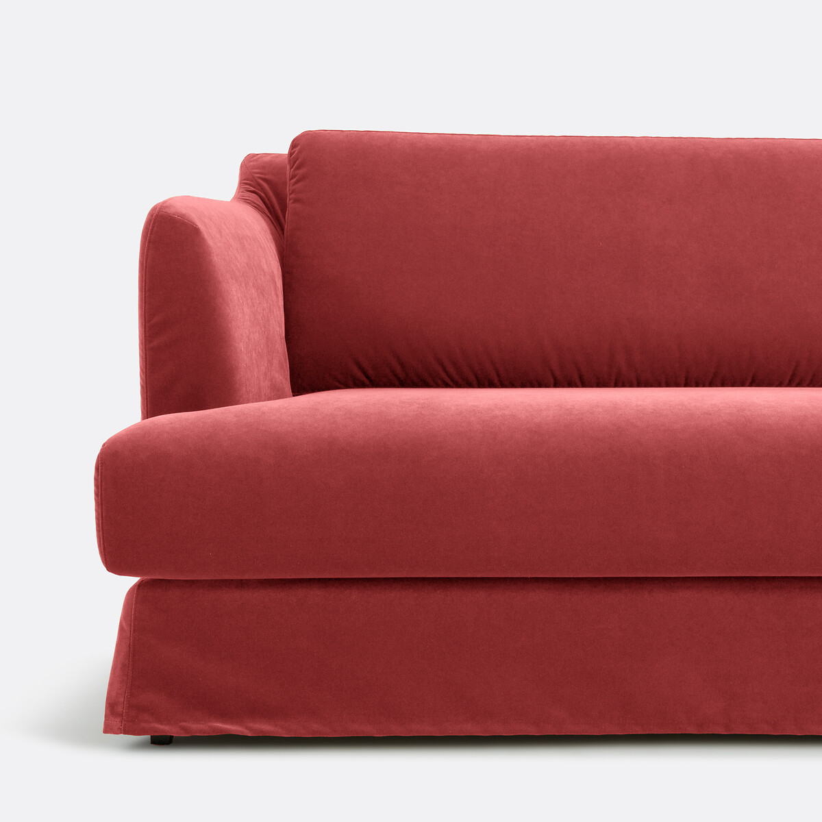LA REDOUTE INTERIEURS<br>Sofá de veludo de 3, 4 ou 5 lugares MONZELLA
