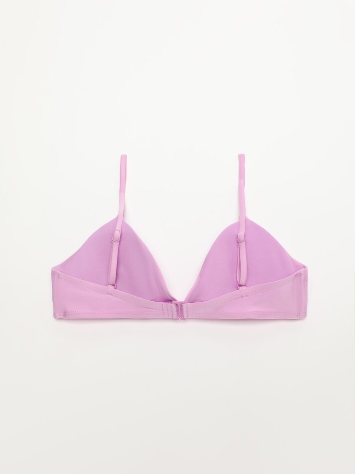 Top de biquíni triangular - Malva