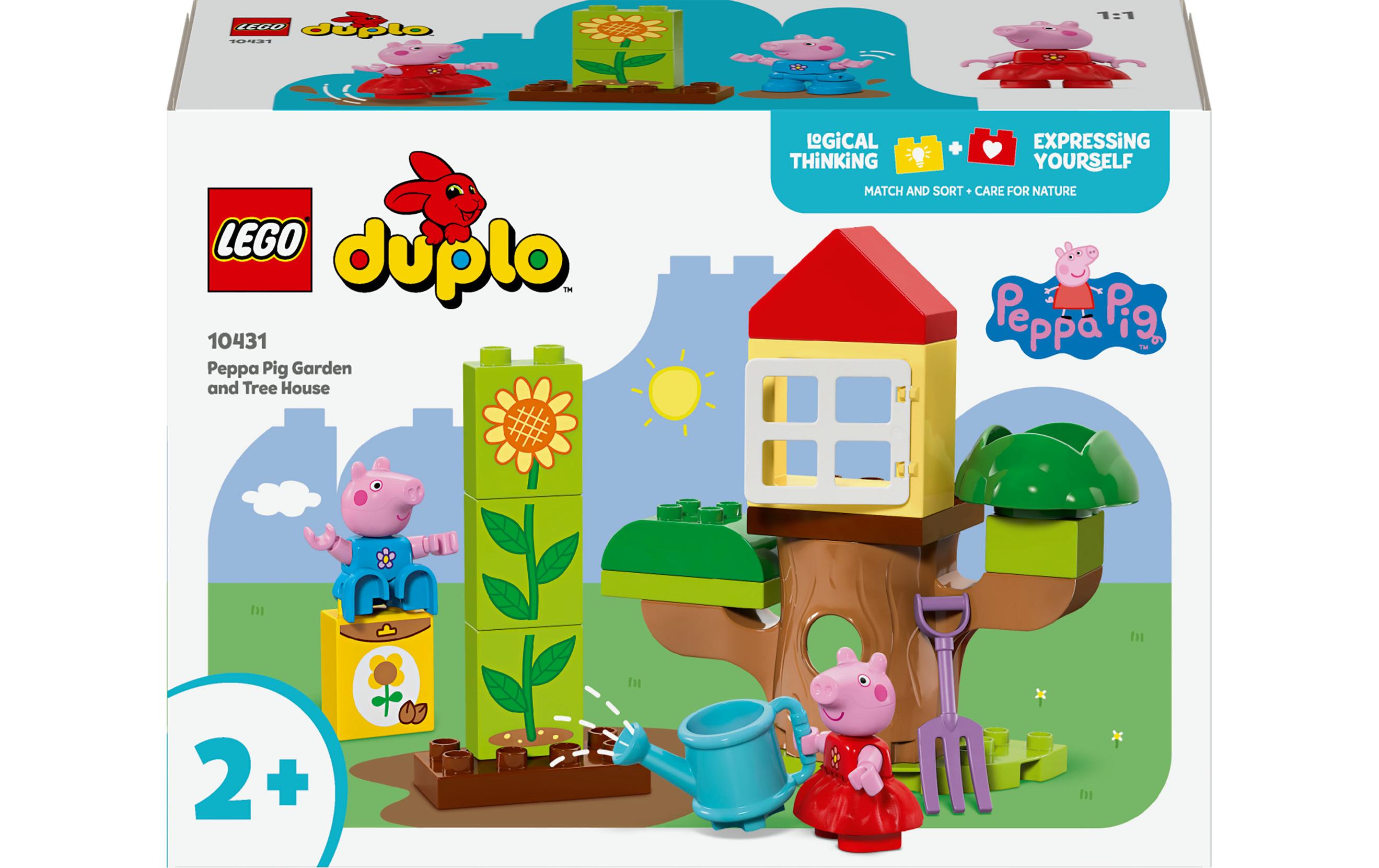 DUPLO® Peppas Garten mit Baumhaus 10431Lehrreiches Spielzeug zum Bauen und Umbauen