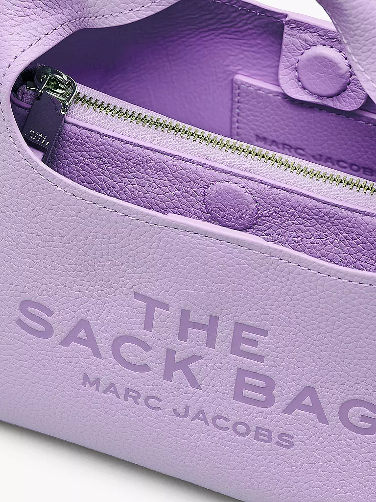 MARC JACOBS Ledertasche - Henkeltasche THE MINI SACK  lila