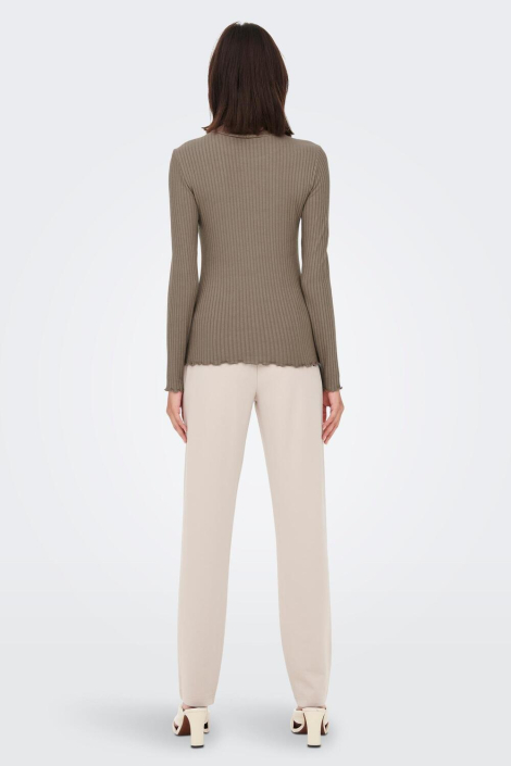 Jacqueline de Yong taupe dames t-shirt