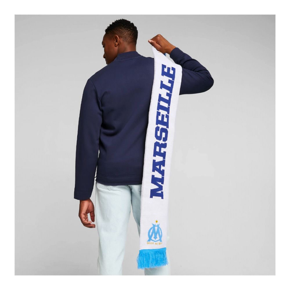 Puma OM FAN - Écharpe Homme white/clyde royal