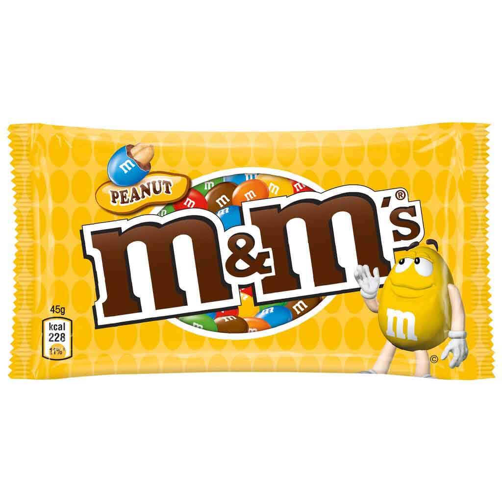 M&M Peanut 24x 45g Beutel=1080g MHD:18.5.25