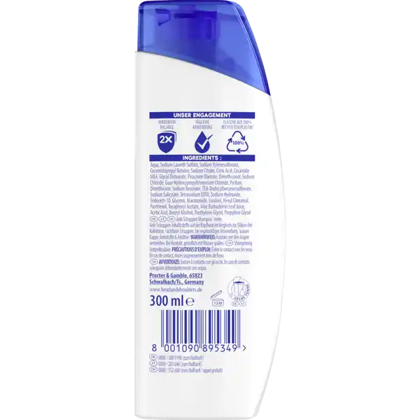Anti-Schuppen Shampoo Empfindliche Kopfhaut