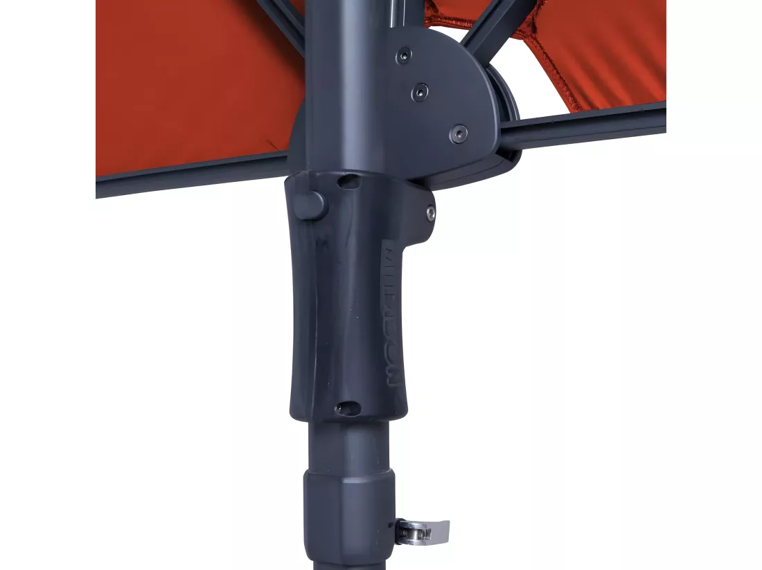 Parasol de balcon Sun Wave 270x150 cm Rouge brique