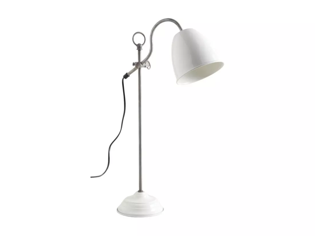 Lampe de bureau en métal laqué