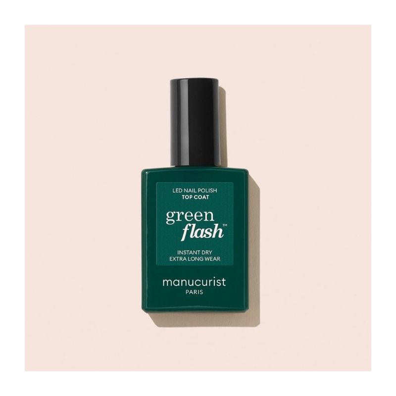 Top Coat semi-permanent LED Green Flash Manucurist 15ml