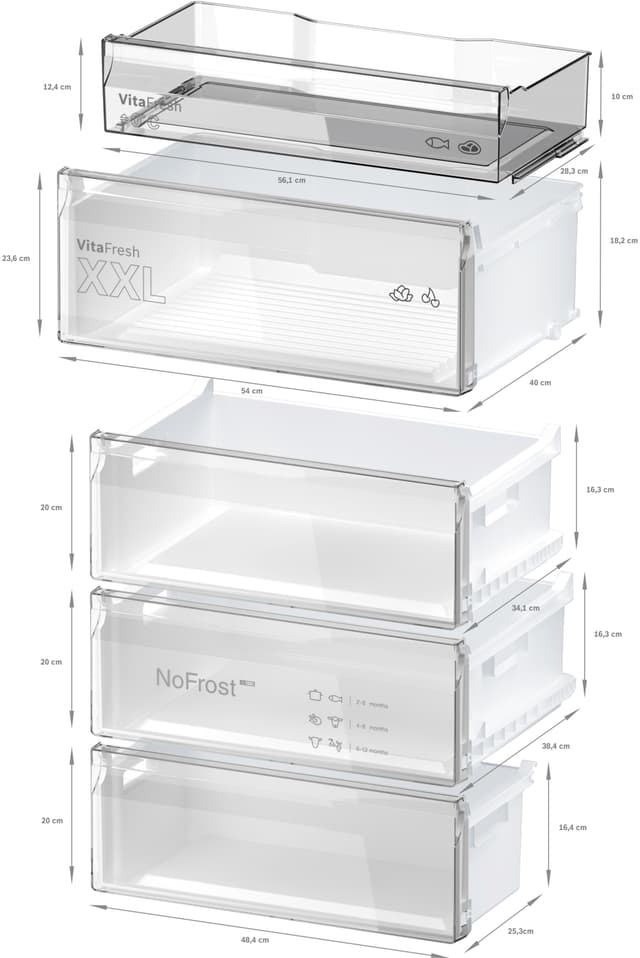 Bosch Kølefryseskab KGN49OCAF (Cast Iron)