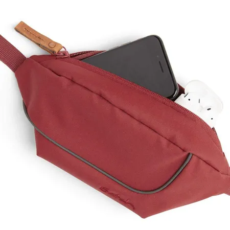 Satch Cross Easy - Bauchtasche für die Freizeit, 2 Fächer, pure red