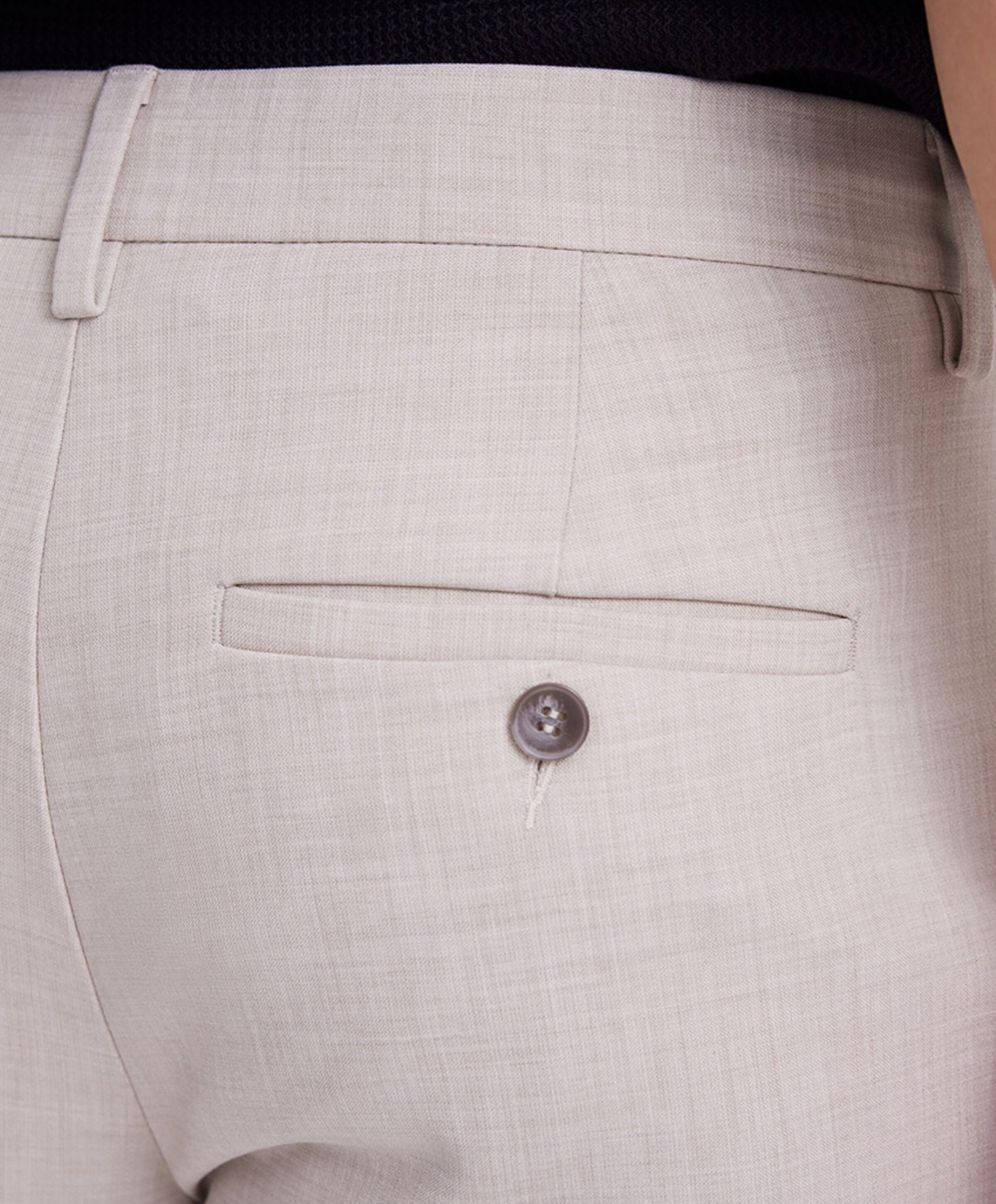 Plain JOSHPL 085 SILVER SAND MELANGE heren broek beige
